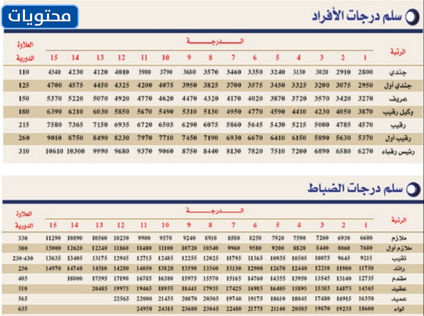 ترقية رتب العسكريين والضباط